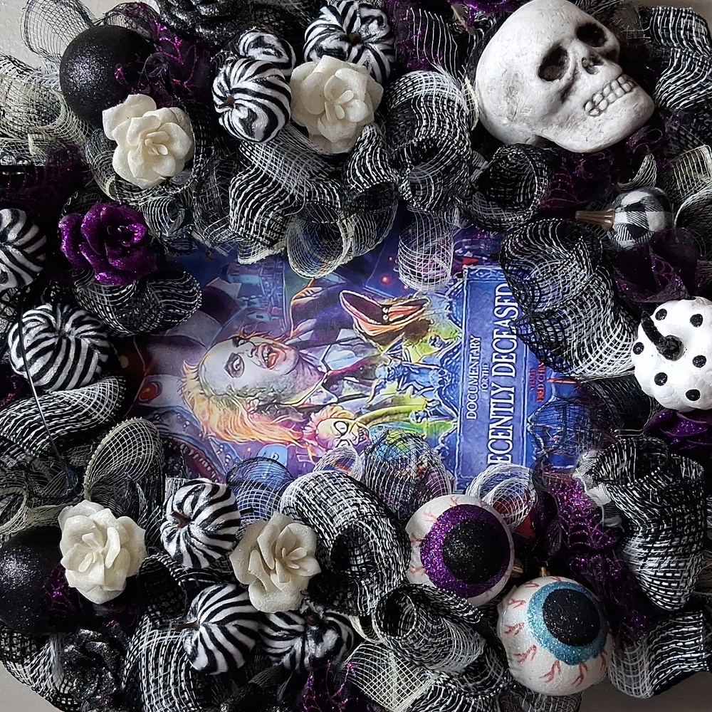 Beetlejuice Themed Wreath